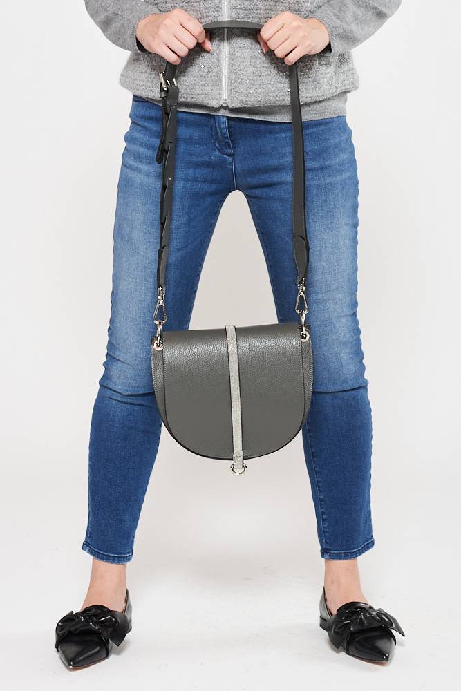 Rrocco Ragni Borsa in pelle con monile Italia