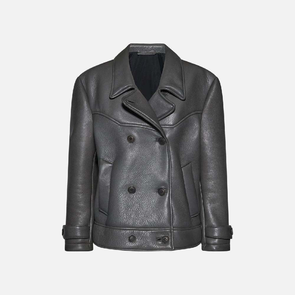 Salvatore Santoro GIACCA IN PELLE - GREY Nuova
