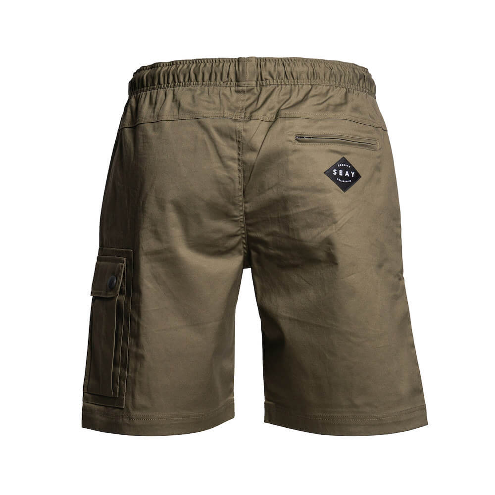 Seay / Pantalone Corto Verde Muschio Makassar In Linea