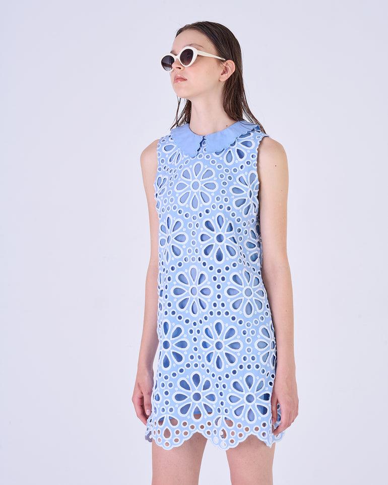 Silvian Heach Abito corto traforato a fiori Moda