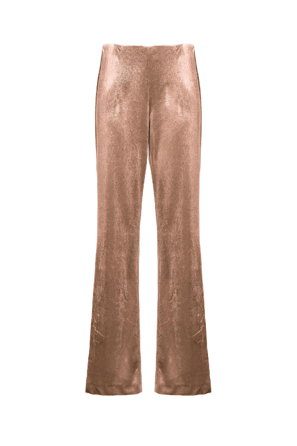 Soallure PANTALONE FLARE IN VELLUTO SPARKLE Presa