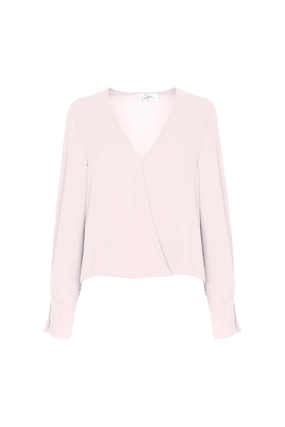 Soallure CAMICIA INCROCIO IN GEORGETTE Vendita Calda