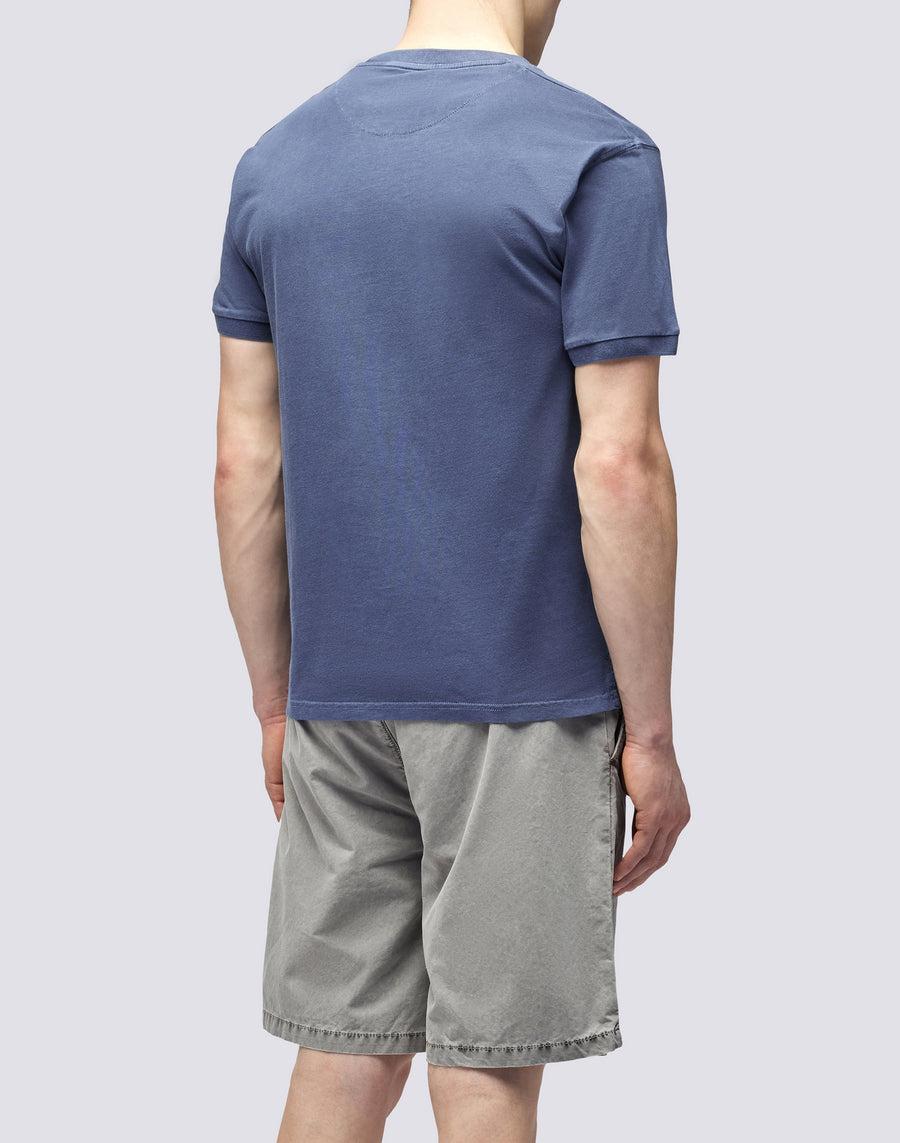 Sundek T-SHIRT NEW DEY GIROCOLLO TINTO CAPO CON LOGO m108tej78tc-00701 Sottocosto