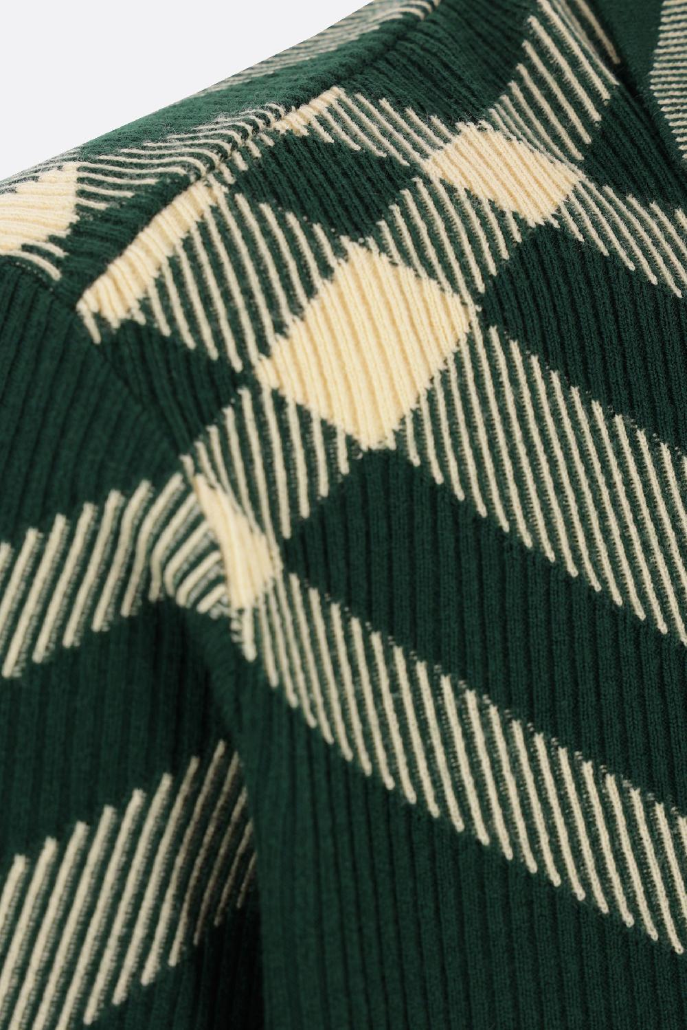 BURBERRY polo in maglia Check Promozione Limitata